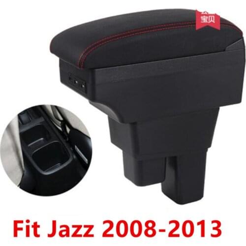 Centre Console Storage Box Armrest For Honda Fit Jazz 2008-2013 Arm Rest 2009 2010 2011 2012