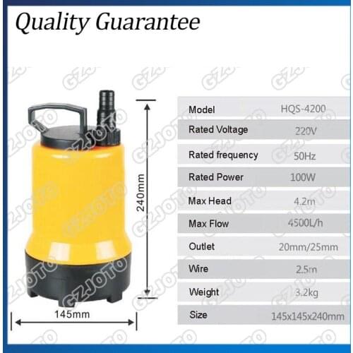 9.19 220V/50HZ Fish Pond Submersible Water Pump