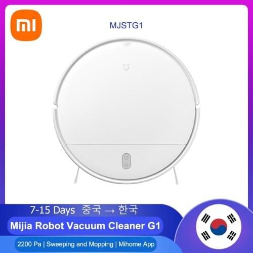 Xiaomi Mijia Robot Vacuum Cleaner G1 Wet Mopping Auto Sweeping Dust Sterilize 2200PA Cyclone Suction Smart Planned Map MJSTG1 G