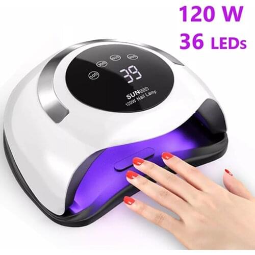 High Power 120 W 36 LED SUN UV LED Nail Dryer Machine Portable Home Use Nail Lamp For Quick Dry Gel Nail Polish Art Too