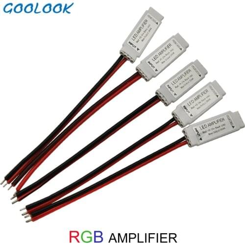 DC12V Mini led amplifier Controller signal amplifier DC5-24V 3*4A 6A 12A 144W led strip accessory for 5050 3528 rgb strip light