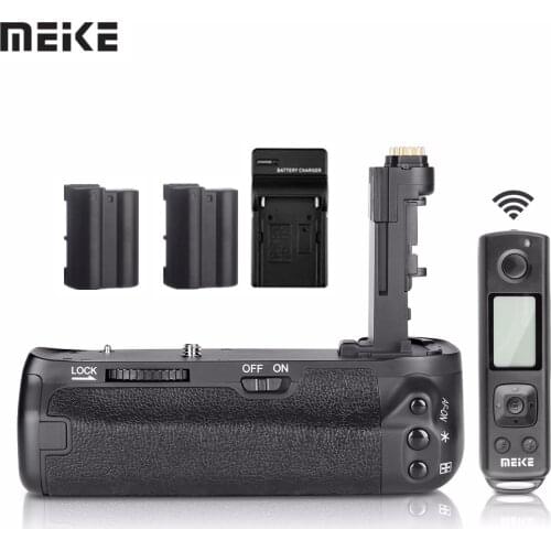 Meike MK-6D2 Pro Battery Grip LP-E6 Battery whit Charger Built-in 2.4G Remote Control for Canon 6D Mark II As BG-E21