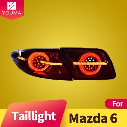 Taillight Assembly For Mazda 6 2002-2008 Mazdaspeed 6 Atenza LED Sequential Turn Signal LED Brake light Mazda6 Taillight