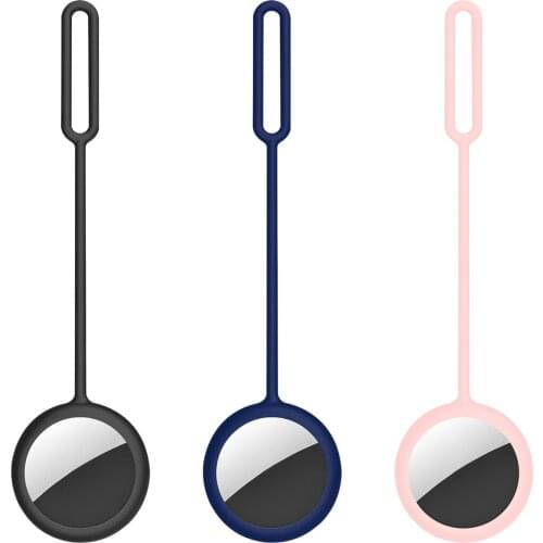 For Apple Airtags Liquid Silicone Protective Sleeve For Apple Locator Tracker Anti-lost Device Keychain Protective Sleeve Hot