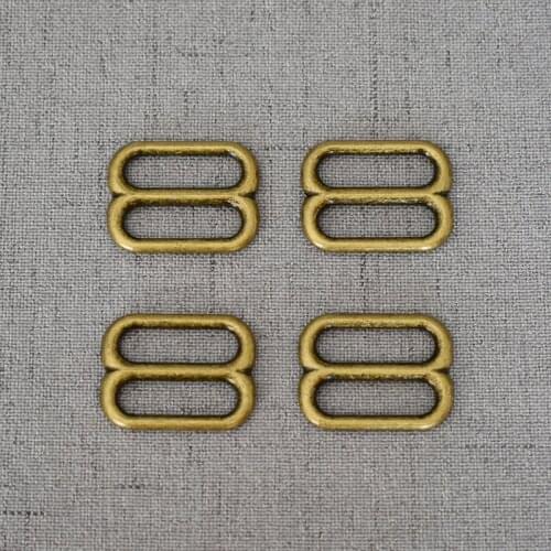 10 Pcs/Pack 20mm Antique Brass Metal Heavy Duty Adjust Buckle Slider Loop Thickness Shoulder Leather Bag Strap Rectangle 20BXK-g