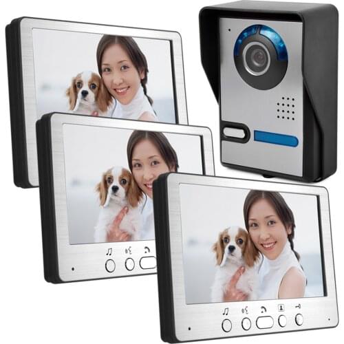 1V3 7 Inch Wired Video Doorbell Intercom System Door Phone