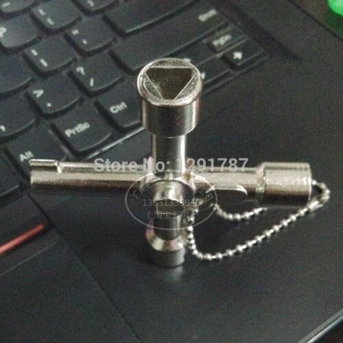 2pcs Universal Cross KEY Triangle KEY for Train Electrical Elevator Cabinet Valve