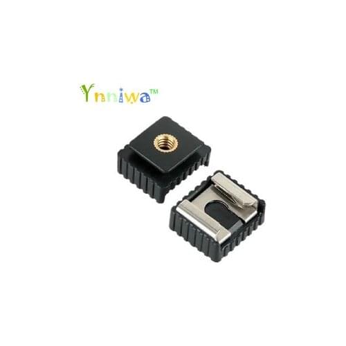 1pcs SC-6 SC6 Cold Hot Shoe Adapter Standard Mount Hotshoe to 1/4 Thread For Flash Speedlite Tripod Photo Studio Accessories