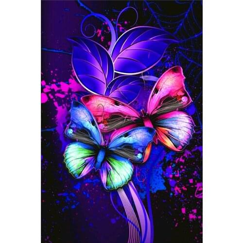 Full diamond 5D DIY diamond painting flower butterfly diamond embroidery kit mosaic landscape home decoration