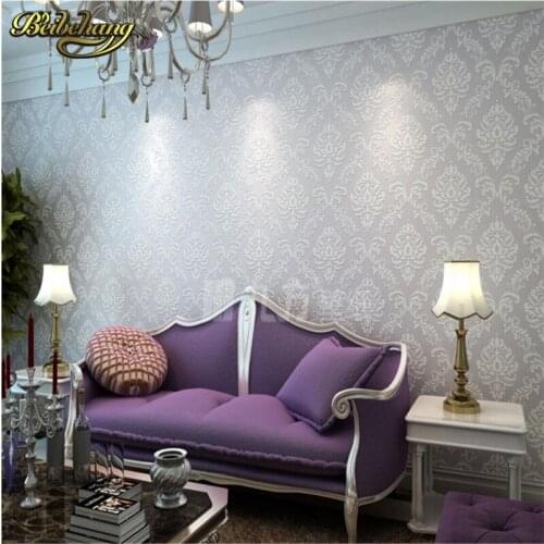 Beibehang 3D stereoscopic European non-woven wallpaper warm living room bedroom TV background wallpaper