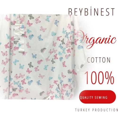 BeybiNest Breast Feeding Bib Adjustable Size Colorful Butterflies