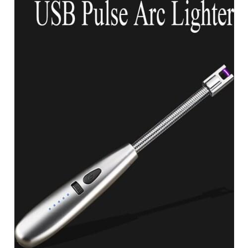 Creative Kitchen USB Charging Arc Igniter Smart Battery Display Kitchen Outdoor Barbecue Camping Electric Lighter