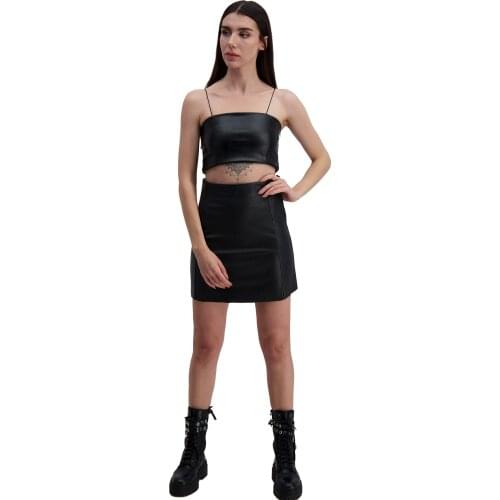 Женские кожаные юбки Iandb China At AliExpress