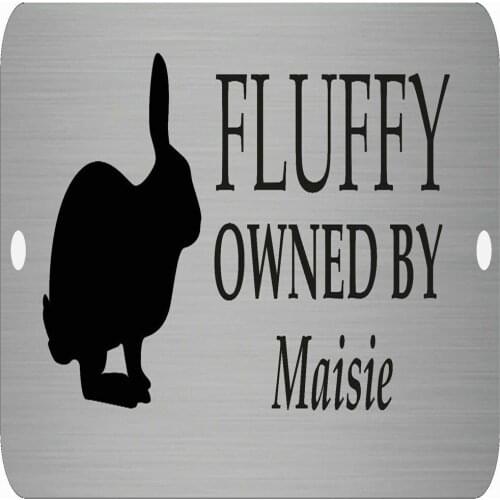 Customized Personalised Rabbit Hutch 5MM Aluminum-plastic composite board Sign Name Plate Plaque high-quality