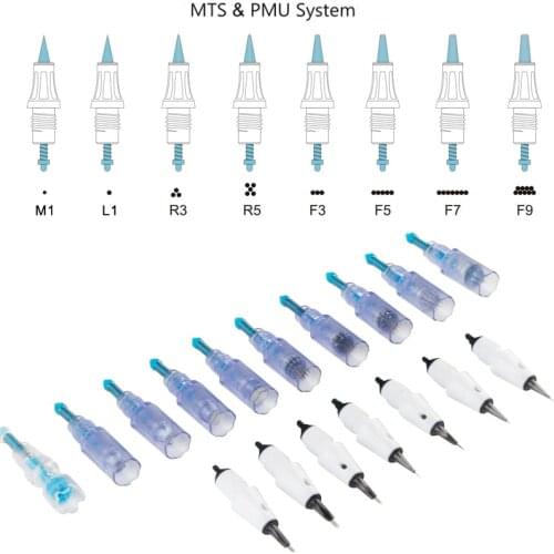 10PCS Tattoo Needle Cartridges MTS Therapy System For Artmex V11V9 V8 V6 V7 V3 V9 PMU Semi permanent Makeup Skin Care