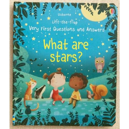3D Usborne lift the flap very first questions and answers What are stars flip picture board book kids children early education