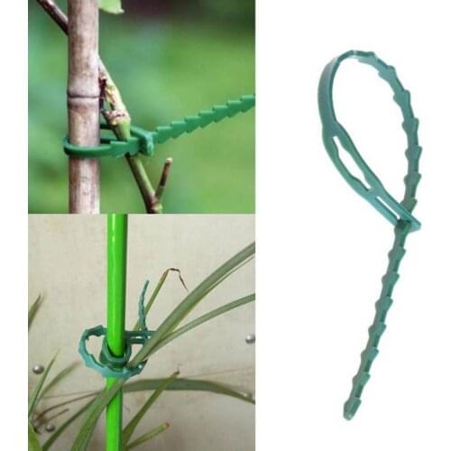 30Pcs Reusable Garden Cable Ties Plant Support Shrubs Fastener Tree Locking Nylon Adjustable Flexible Plastic Cable Ties Tools