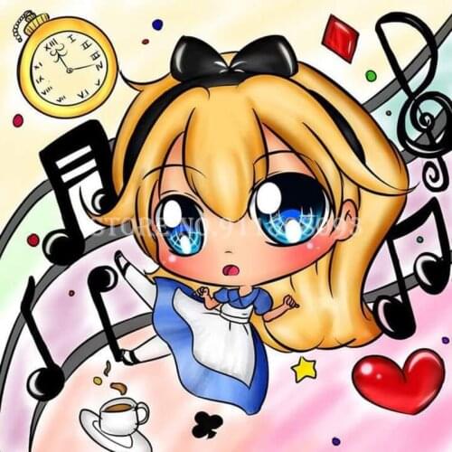 Cartoon Princess Diamond Painting 5D Full Square/Round Mosaic Paint With Diamond Embroidery Cross Stitch Child Handmade Gifts