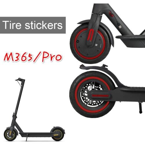 Sticker For Xiaomi M365/1S/Pro Electric Scooter Wheel Hubs Protective Reflective Sticker Safety Night Riding Cycling Parts