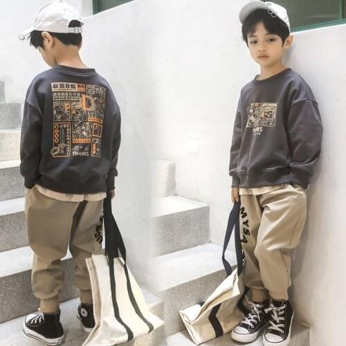 Korean Style Baby Clothes Autumn Boy Designer Luxury Baby Clothes Fashion Personalised Roupas Infantis Clothes for Kids AB50TZ