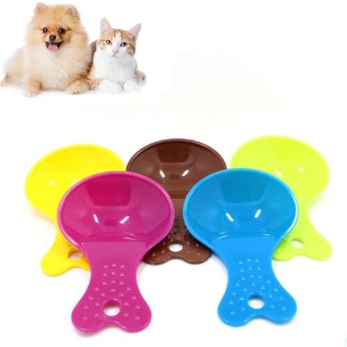 1PCS Plastic Pet Food Scoop Measuring Cup Cat Kitty Dog Food Scoop Creative Assorted Dog Food Spoon Pet Supplies Accessories