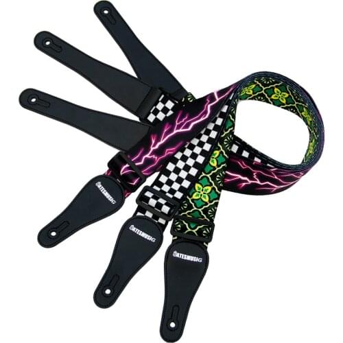 Wholesale BATESMUSIC straps Classic/Folk Guitar Strap Colored Strap/Polyester Musical Instrument Strap