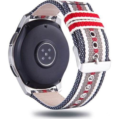 22mm 20mm band for samsung Gear sport s3 s2 classic Frontier galaxy watch 46mm 42mm strap nylon huami amazfit bip huawei gt 2
