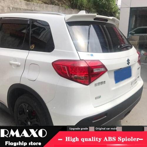 For SUZUKI VITARA Spoiler 2014-2017 VITARA SPOILER S High Quality ABS Material Car Rear Wing Primer Color Rear Spoiler