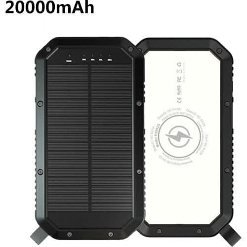 20000 mAh Mobile Power Camping Garden Solar Light Outdoor Lamp Charging 36 LED Lights Christmas Decorations For Home