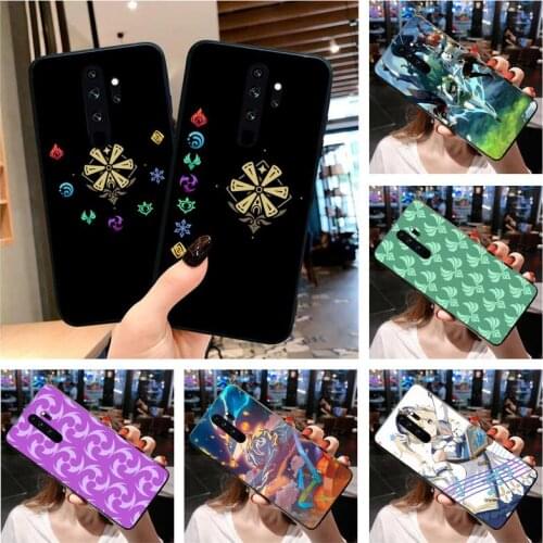 Genshin impact Phone Case for Redmi 9A 8A 7 6 6A Note 9 8 8T Pro Max Redmi 9 K20 K30 Pro