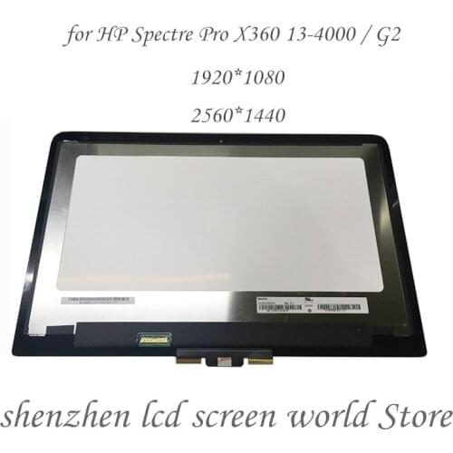 13.3" LCD Touch Screen Digitizer Display Assembly for HP Spectre Pro X360 13-4000 / g1 G2 1920*1080 2560*1440