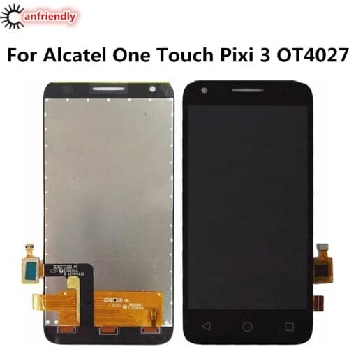 For Alcatel One Touch Pixi 3 OT4027 OT4027A OT4027D OT4027X OT 4027 LCD Display+Touch Screen Replacement Digitizer Assembly lcds
