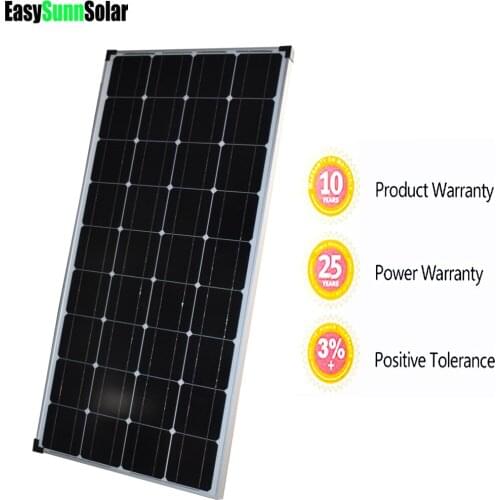 100W Glass Solar Panel 12V Battery Charge 36pcs Solar Cell Home Solar System
