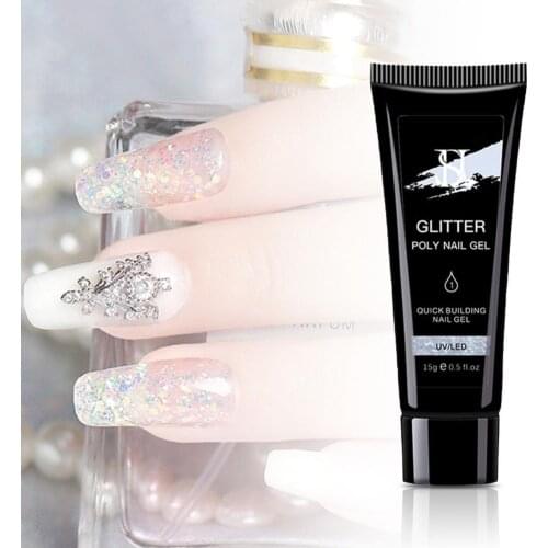 15g Nail Extension Gel Good Tenacity Smell-less Art Tool Salon Family Use Nail Extension Gel for Beauty