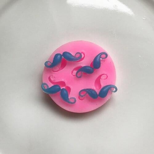 4 Even Beard Silica Gel Fondant Mould DIY Baking Cake Mold XGY-154