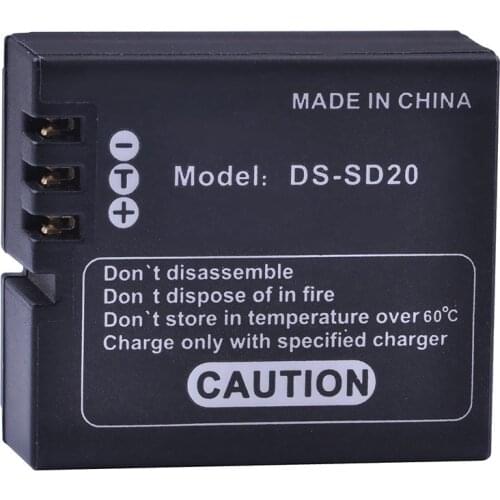 1Pc DS-SD20 SD20 Camera Battery for AEE SD18 SD19 SD20 SD21 SD22 SD23 ROLLEI 3S 4S 5S 95287 ActionPro SD20F WiFe Hama Star