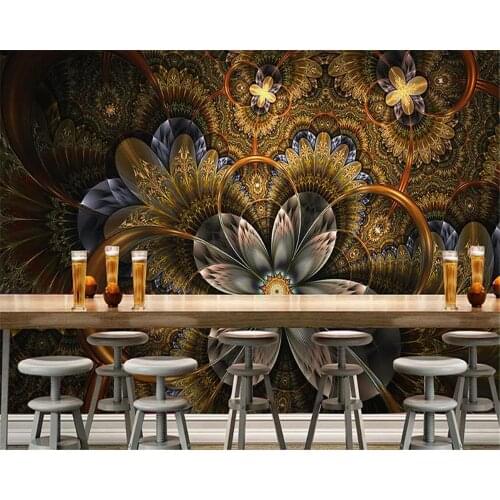 Beibehang custom modern wallpaper atmospheric diamond classic papel de parede 3d wallpaper luxury floral KTV bedroom background