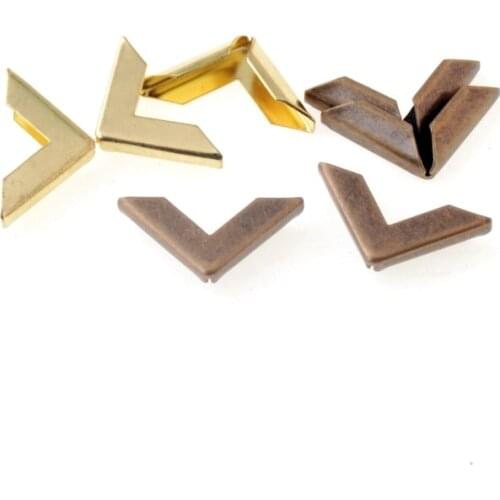 Free Shipping 100PCs 17x23mm Book Scrapbooking Albums Menus Folders Collar Corner Protectors