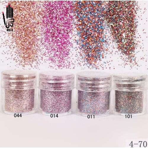 1 Jar/Box 10ml Nail Pink Rose Mix Color Nail Glitter Fine Powder For Nail Art Decoration Optional 300 Colors Factory 4-70