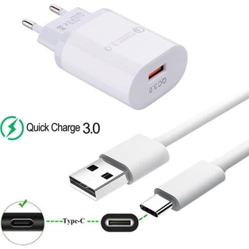For Samsung Note 10 Plus S9 S8 A50s A30s A20 A70 M20 A3 A5 A7 2017 Mobile phone QC 3.0 USB Fast Charger Type C Data Charge Cable