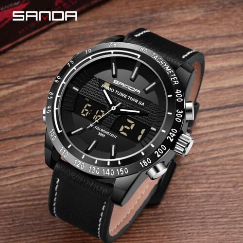 BASID Top Brand Luxury Mens Sports Watch Digital Wrist Watches Waterproof Fashion Electronic Clock Gentleman For Man Business