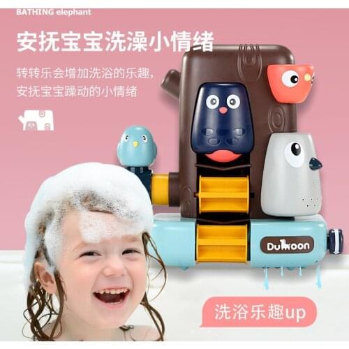 Baby Bath Toys Pipeline Water Spray Shower Birdie Rotating Play Bath For Children Swimming Bathroom Bathing Shower Kids Toy
