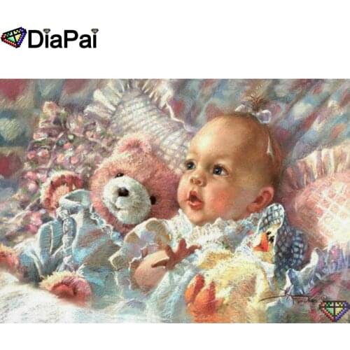 DIAPAI 5D DIY Diamond Painting 100% Full Square/Round Drill "Character child" Diamond Embroidery Cross Stitch 3D Decor A23332