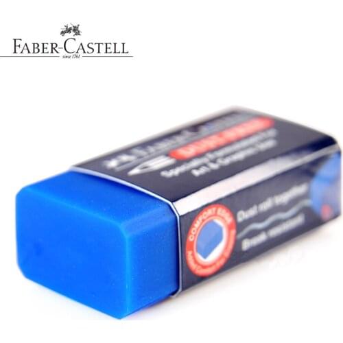 Faber-Castell Blue Super Clean eraser Art Painting Eraser for Erasable Water-Soluble Color pencils 10pcs/lot