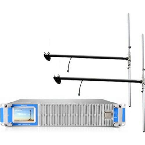 FMUSER 300W 350w FM transmitter with 2bay DP100 dipole antenna and 30 meters cable