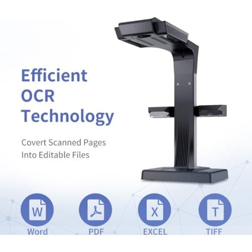 Book Document Scanner with OCR WIFI Function For Mac Windows Convert To PDF Searchable PDF Word TIFF For Office Teaching