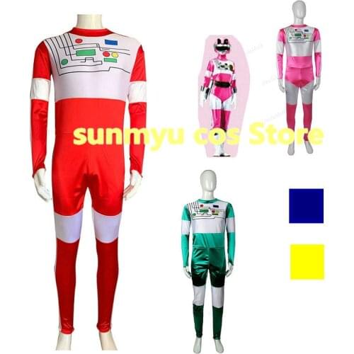 Choudenshi Bioman Red one Bodysuit Cosplay Costume Custom Size