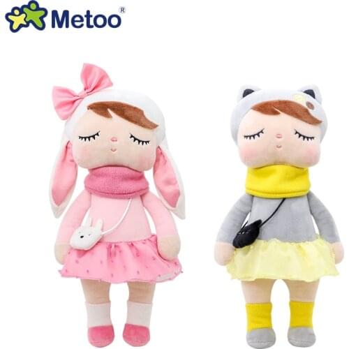 Metoo Dolls Stuffed Toys Plush Animals Angela Kids Toys for Girls Children Kawaii Baby Plush Cartoon Forest Angela Rabbit