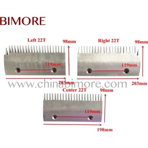 Elevator Escalator Parts 10PCS BIMORE DSA2001617 DSA2001616-A DSA2001616-B Escalator Comb Plate Elevator Escalator Aluminium