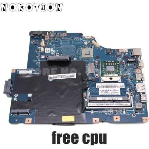 NOKOTION Laptop Motherboard For Lenovo G565 Z565 MAIN BOARD DDR3 LA-5754P 11S69038329 Socket s1 with Free CPU
